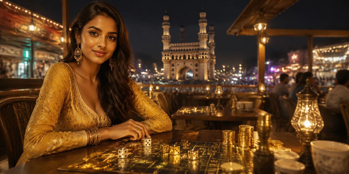 Hyderabad Charminar area showing cultural and gaming activities